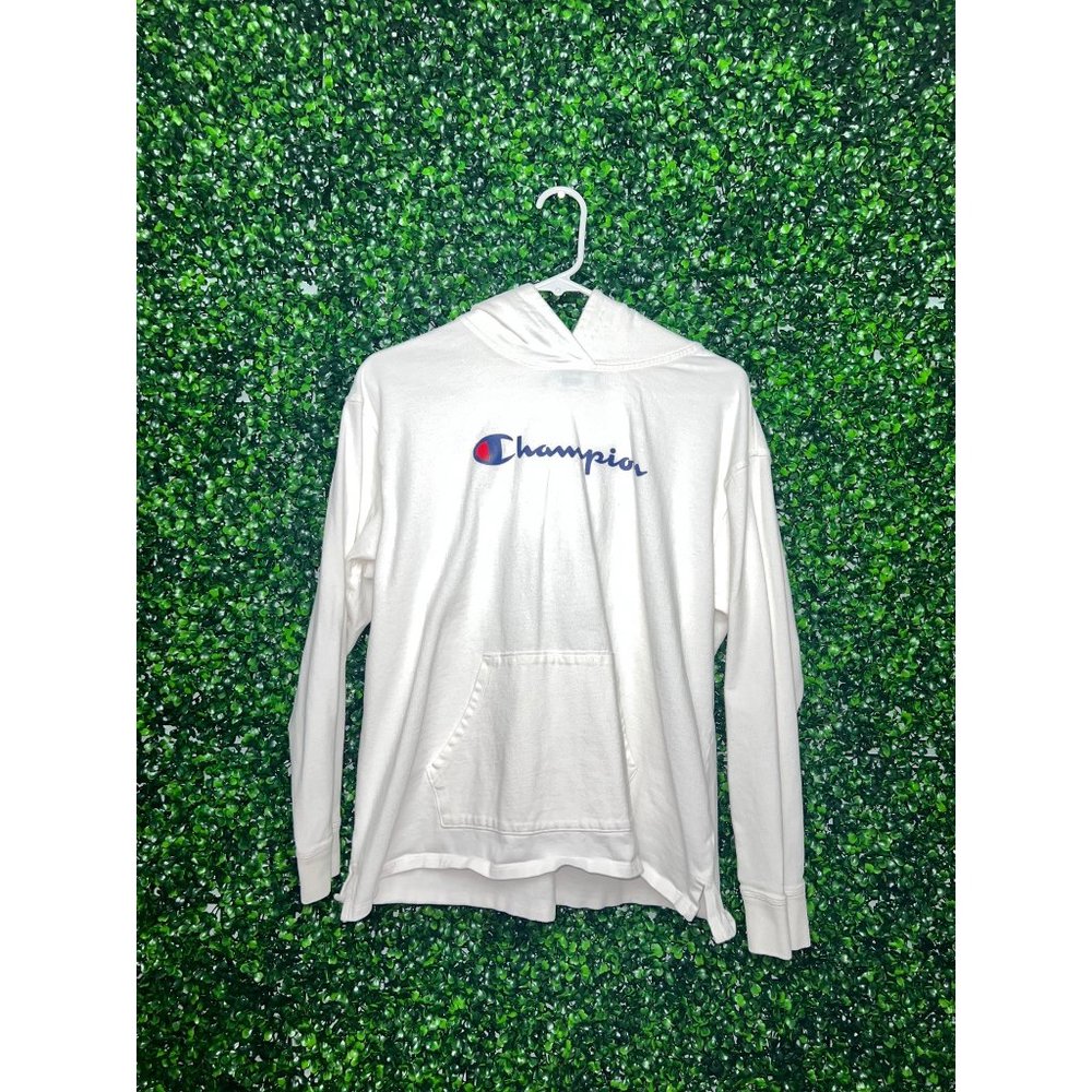 Champion L/S Hooded Tee SZ L